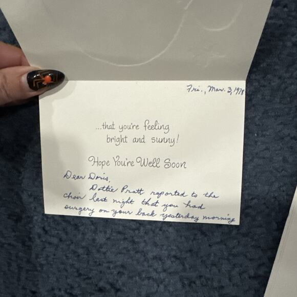 Vintage a lot of 6 used get well cards - Picture 6 of 8